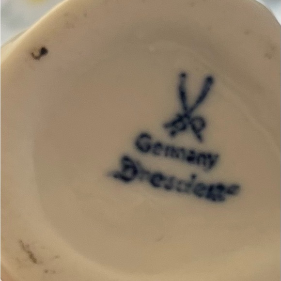 Dresden Angel Conductor  Porcelain Angel Musicians #6 by 4.5" Germany Vintage - Picture 2 of 6